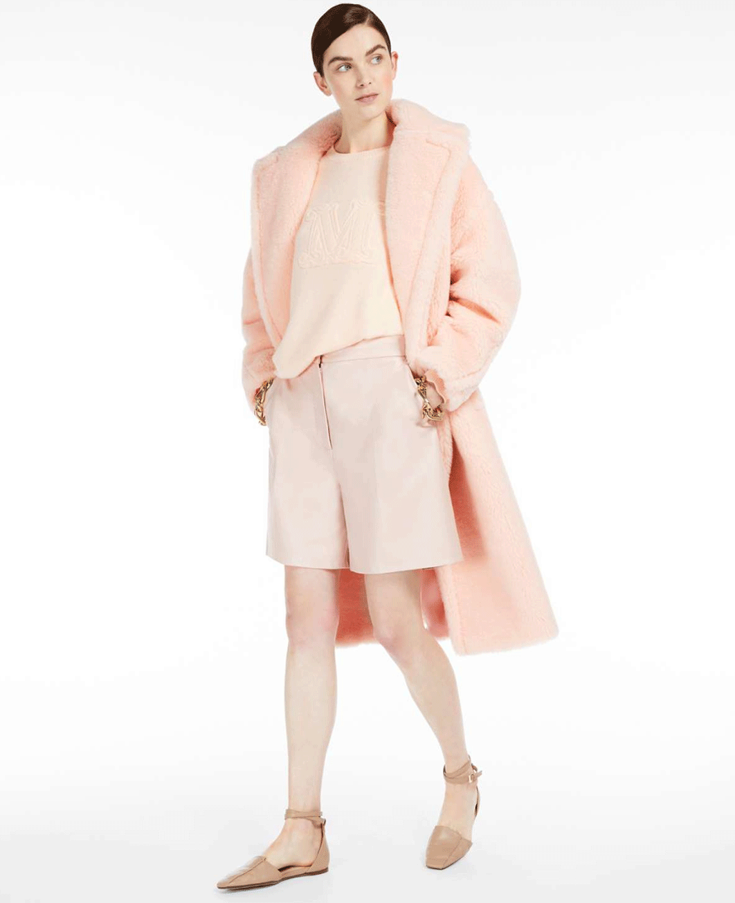 Max Mara “Orsetto Bianca” Iconic Teddy Wool Coat — Ivory (XS–L)