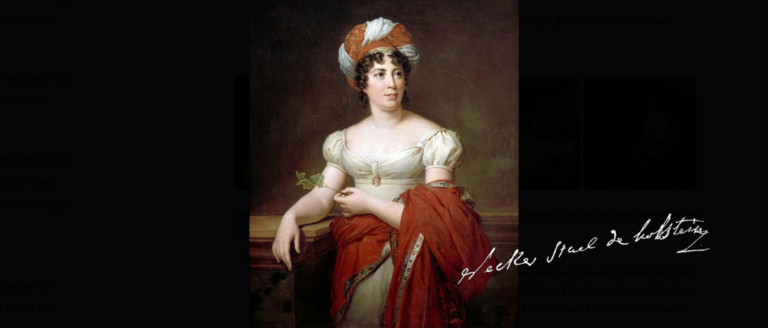 Portrait Madame De Staël