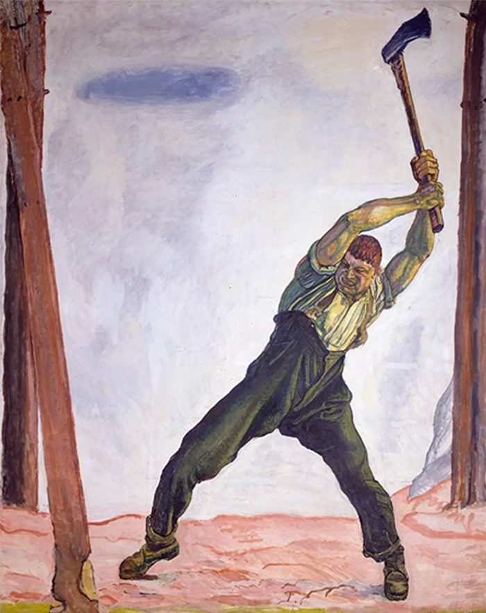 Ferdinand Hodler (1853−1918)
Le bûcheron, 1910 @kunstmuseum Bern