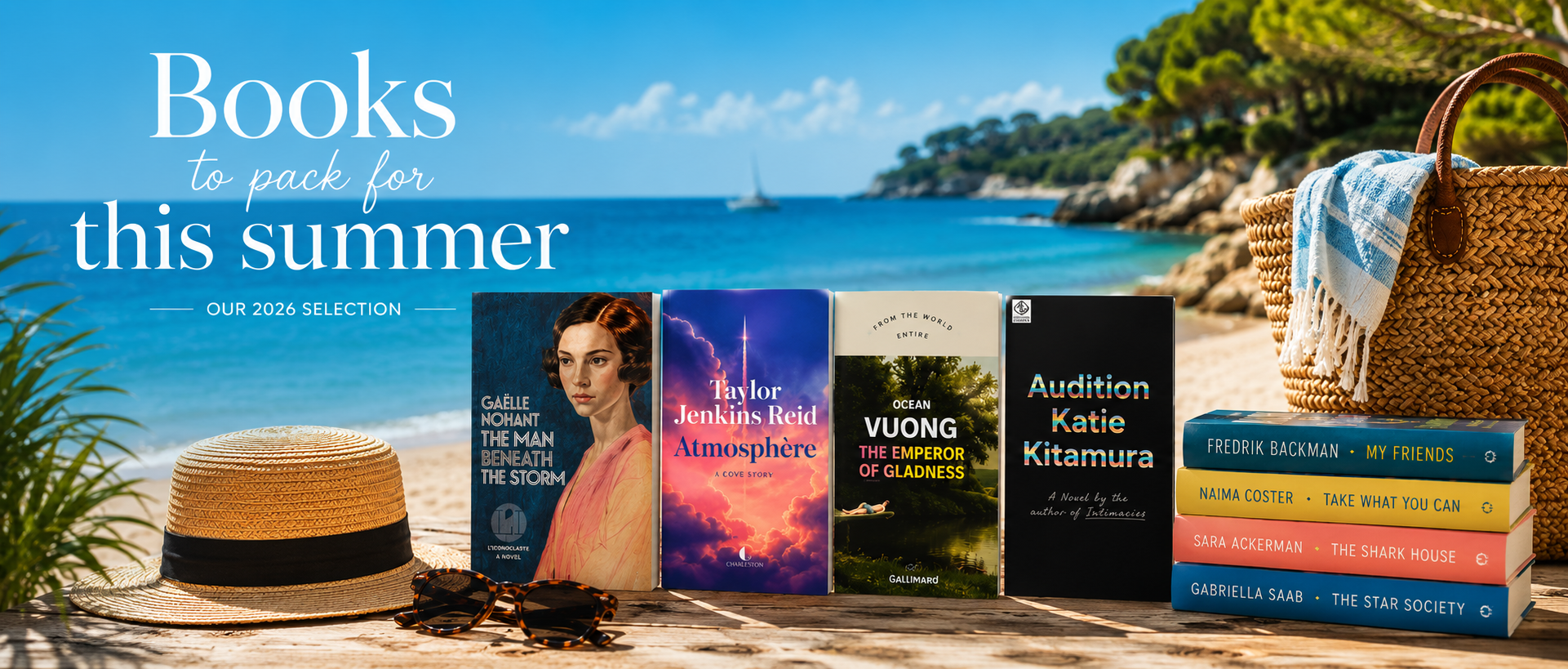 Selection of books for summer 2026