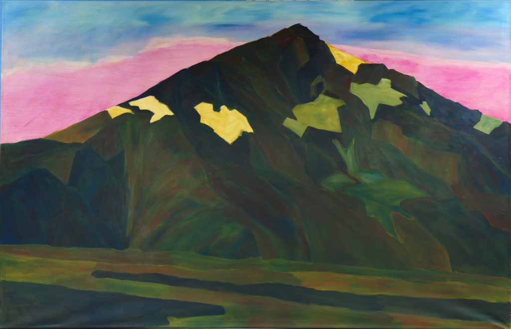 Anne Loch
AL 213, 1987
Acrylique sur toile de coton écrue
180 × 280 cm
Succession Anne Loch
Photo : Dominique Uldry, Berne